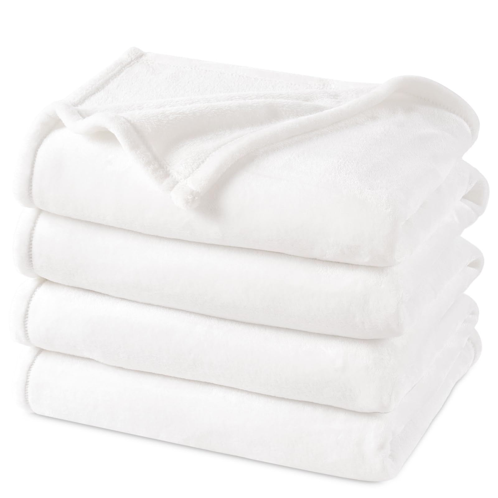 PHF Ultra Soft Fleece Blanket Twin Size, No Shed No Pilling Luxury Plush Cozy 300GSM Lightweight Blanket for Bed, Couch, Chair, Sofa Suitable for All Season, 66" x 90", Olive Green