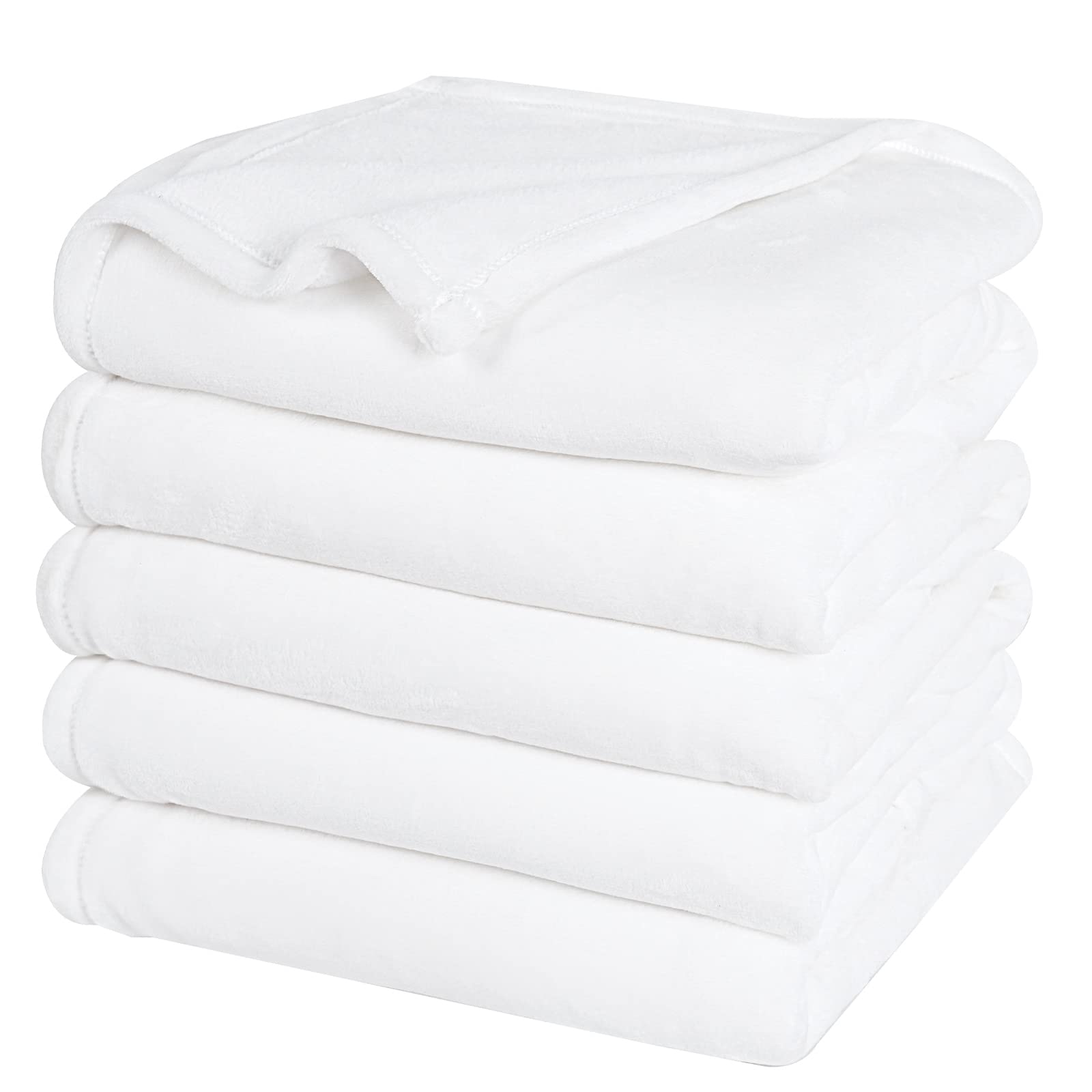 PHF Ultra Soft Fleece Blanket Twin Size, No Shed No Pilling Luxury Plush Cozy 300GSM Lightweight Blanket for Bed, Couch, Chair, Sofa Suitable for All Season, 66" x 90", Olive Green