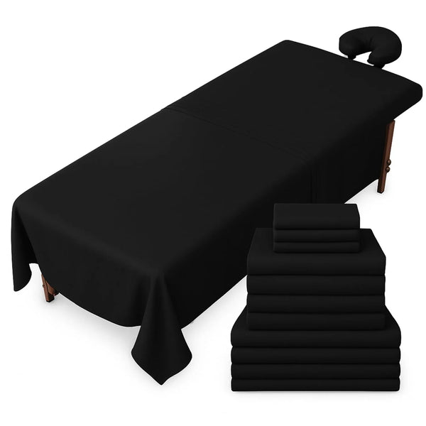 3 Piece 4 Set, Microfiber Spa Bed Sheets - Vela Esthetic Supplies