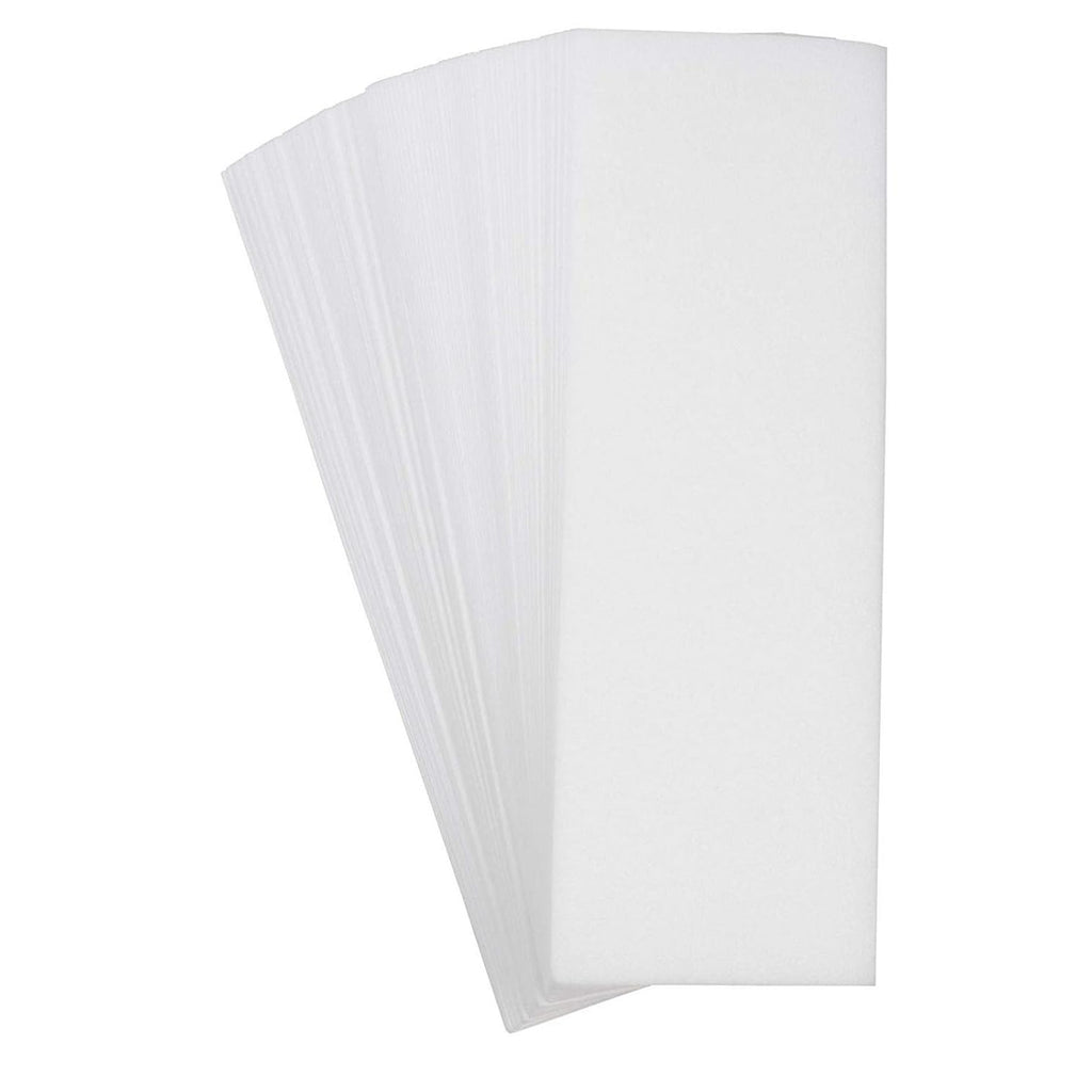 Juvale Wax Strips for Hair Removal - 7.85 x 2.7 In Pack of 400 Non-Woven Disposable Sheets - Customizable Face & Body Waxing Strips for Women Smooth Skin