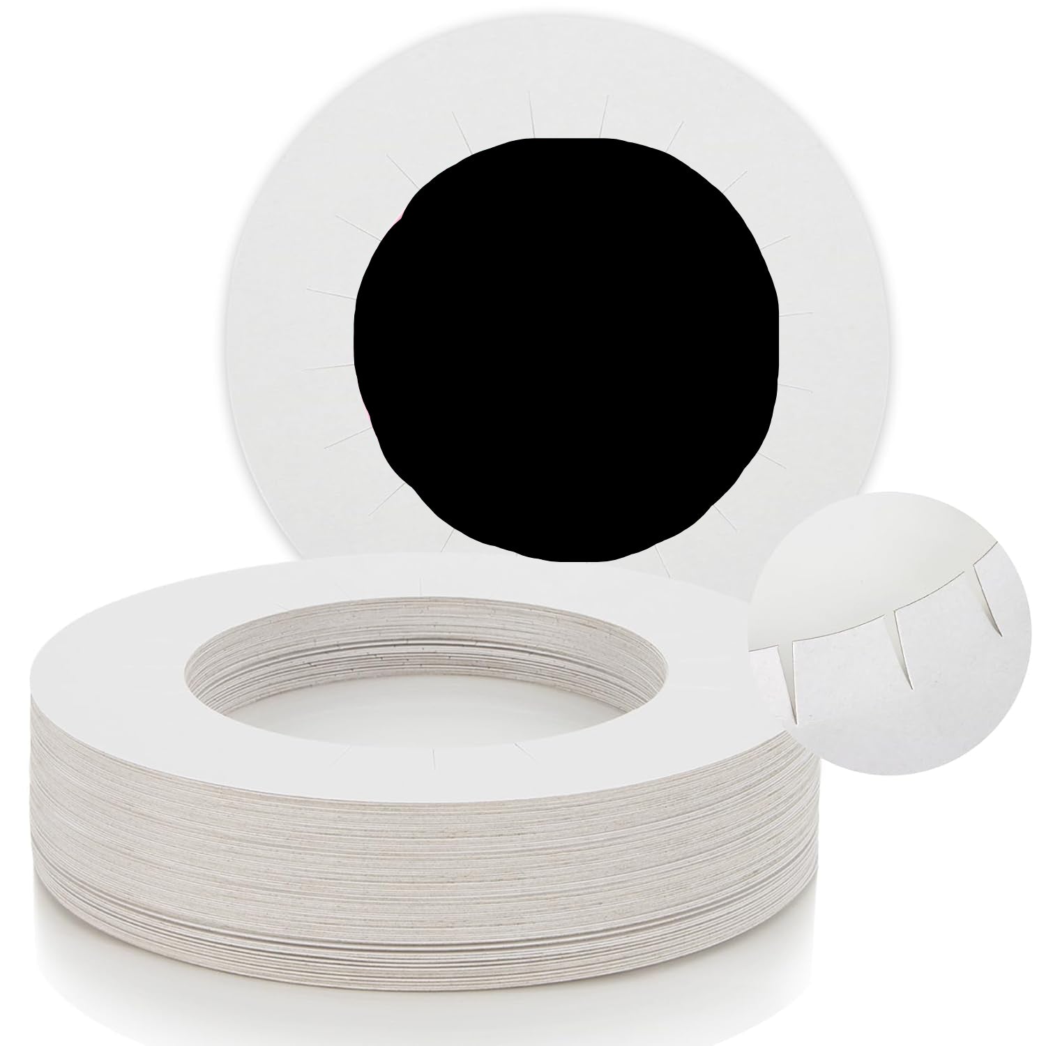 Wax Collars for Wax Pot - 100PCS Disposable Coated Paper Protective Clean Collar for 14oz Wax Warmer Melting Pot for Hair Removal Women Wax Bath Accessories Esthetician Professional Supplies