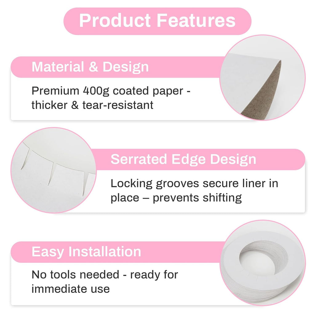 Wax Collars for Wax Pot - 100PCS Disposable Coated Paper Protective Clean Collar for 14oz Wax Warmer Melting Pot for Hair Removal Women Wax Bath Accessories Esthetician Professional Supplies