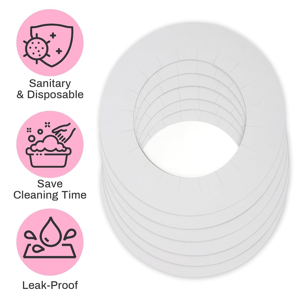 Wax Collars for Wax Pot - 100PCS Disposable Coated Paper Protective Clean Collar for 14oz Wax Warmer Melting Pot for Hair Removal Women Wax Bath Accessories Esthetician Professional Supplies