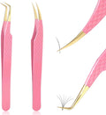 Pro Lash Tweezers Set, Boot and Straight Tip