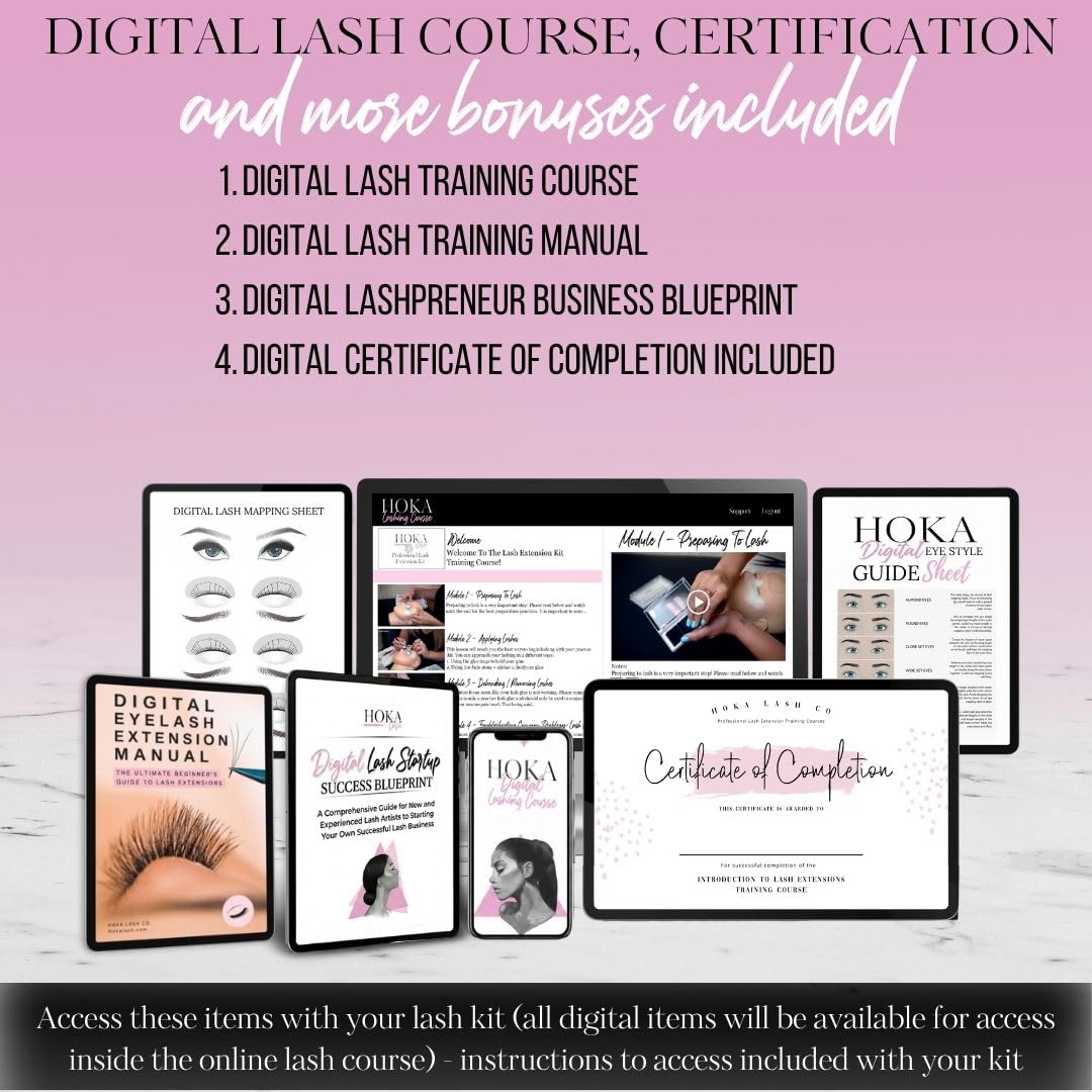 Lash Eyelash Extension Kit & Training Course and Certification