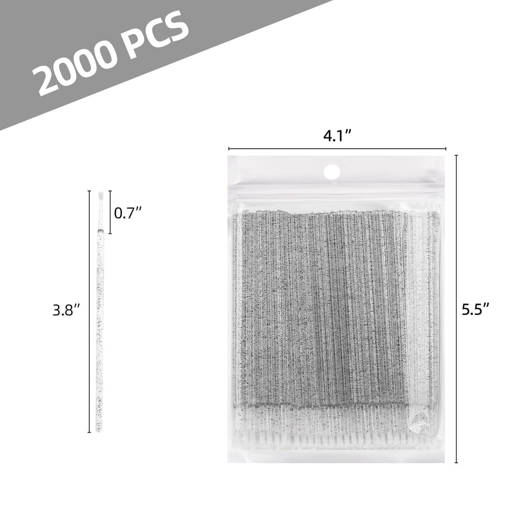 Micro Applicator Brushes for Lash Extensions (2000 Pack)