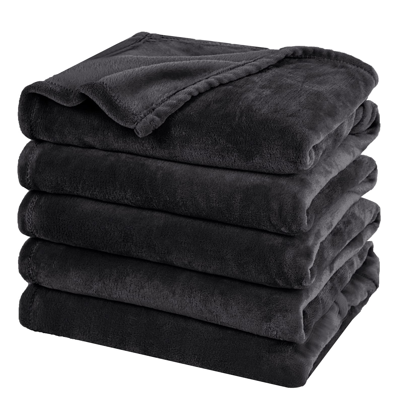 PHF Ultra Soft Fleece Blanket Twin Size, No Shed No Pilling Luxury Plush Cozy 300GSM Lightweight Blanket for Bed, Couch, Chair, Sofa Suitable for All Season, 66" x 90", Olive Green