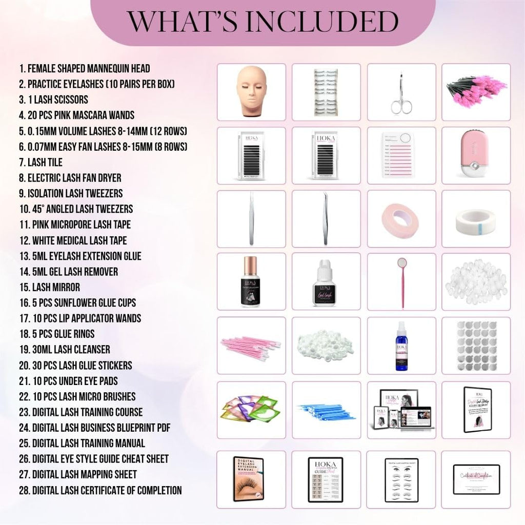 Lash Eyelash Extension Kit & Training Course and Certification