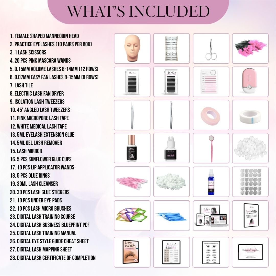 Lash Eyelash Extension Kit & Training Course and Certification