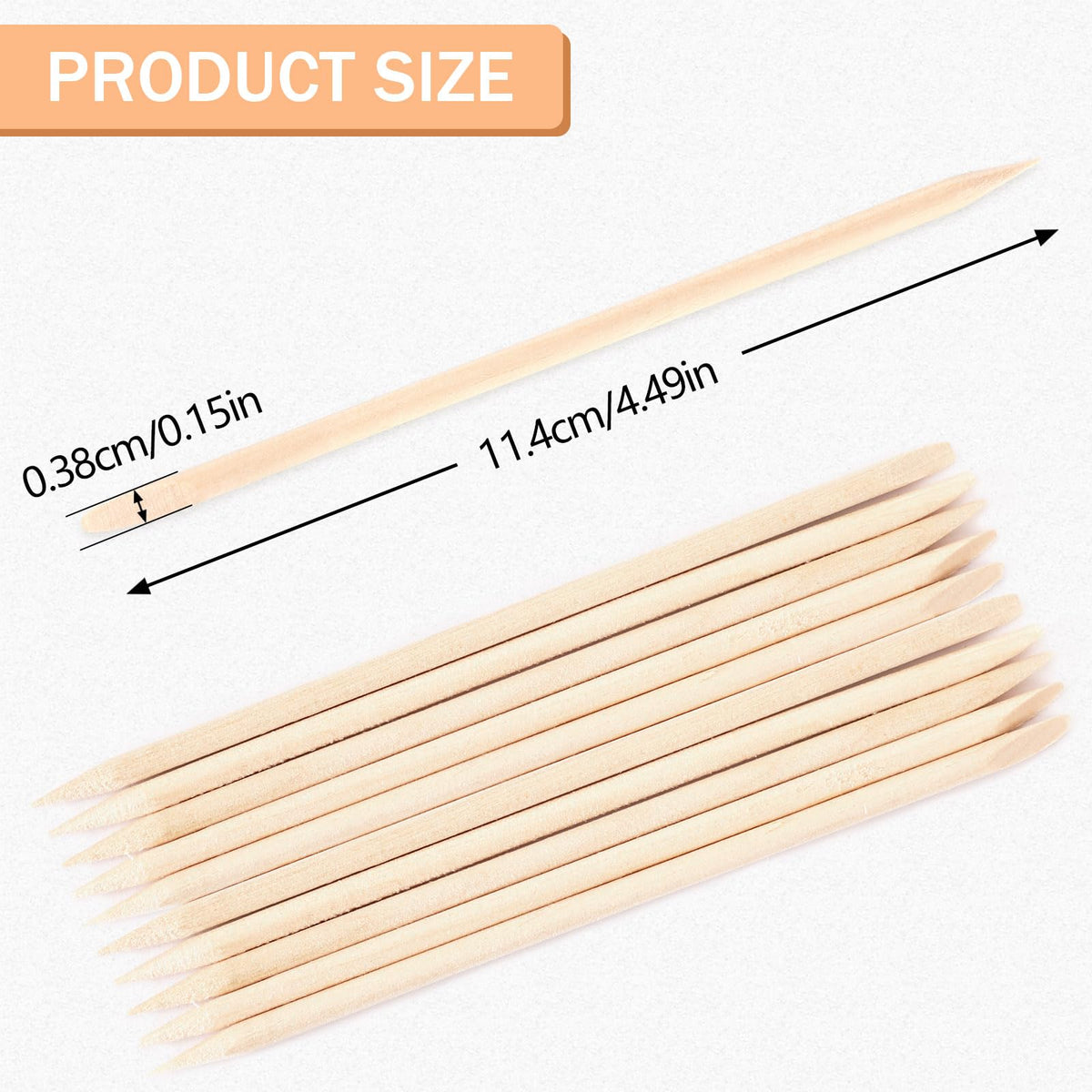 Eyebrow Waxing Sticks — 200 Pieces
