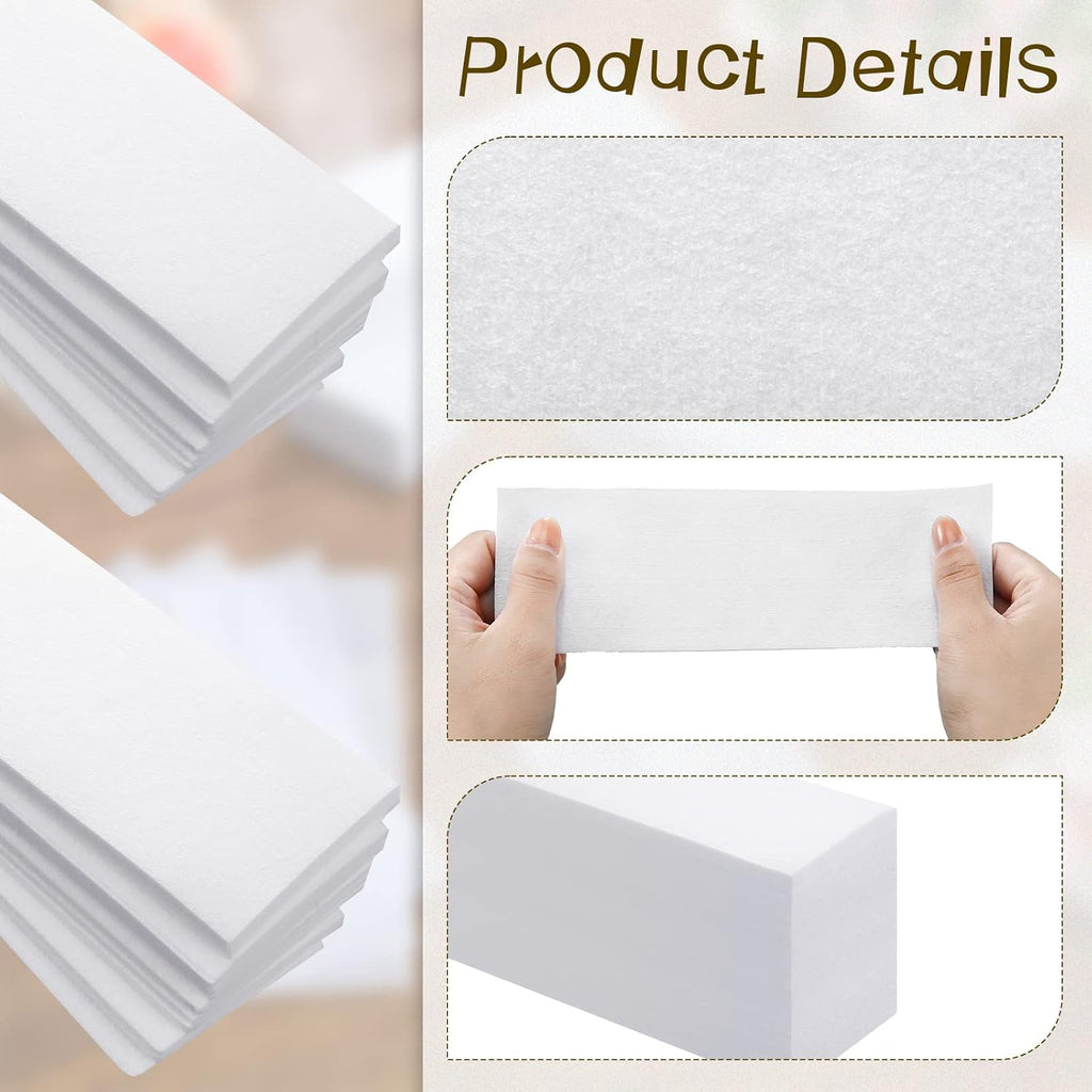 2000 Pcs 3'' x 8'' Non Woven Wax Strips for Hair Removal