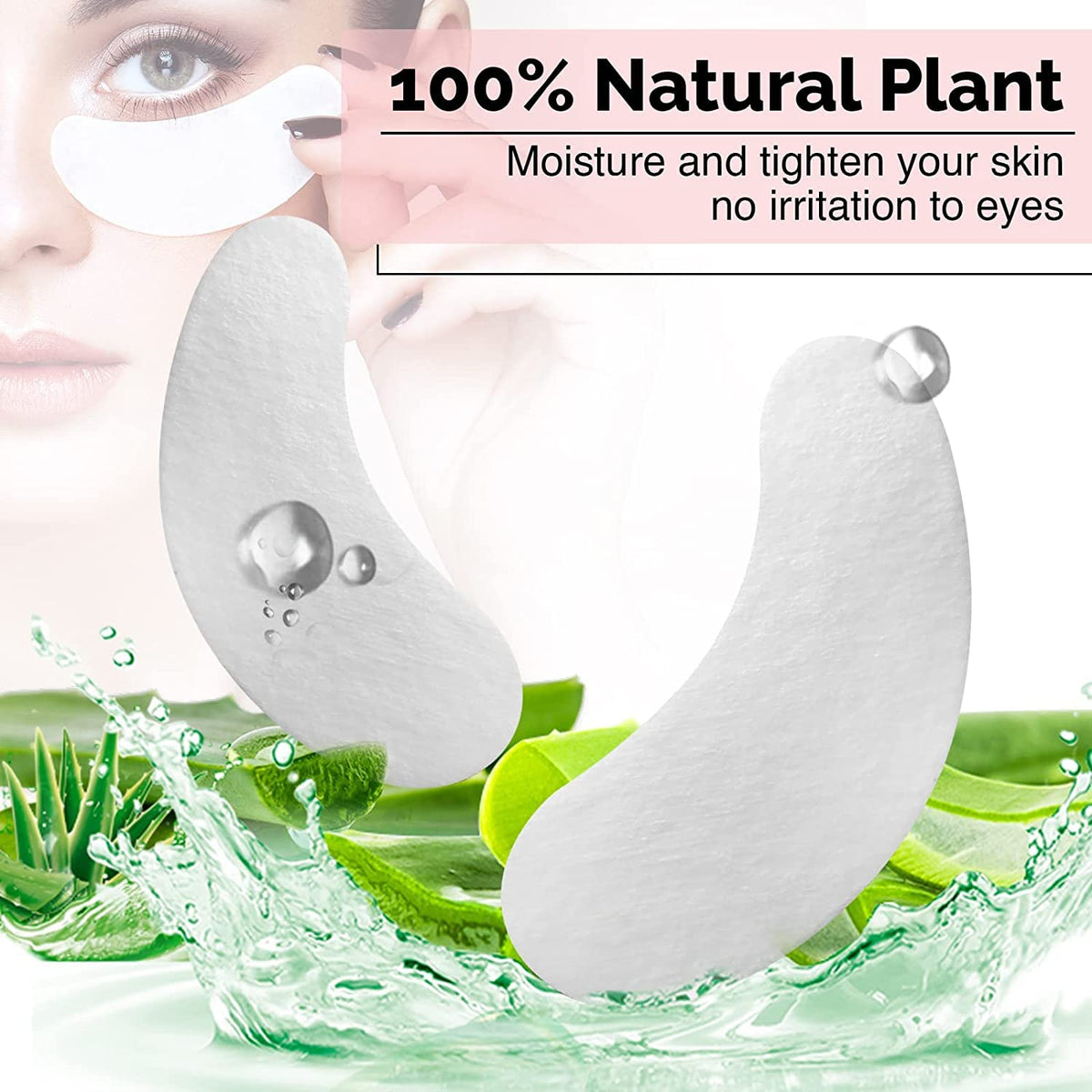 Hydrogel Eye Gel Pads for Eyelash Extensions – 100 Pairs