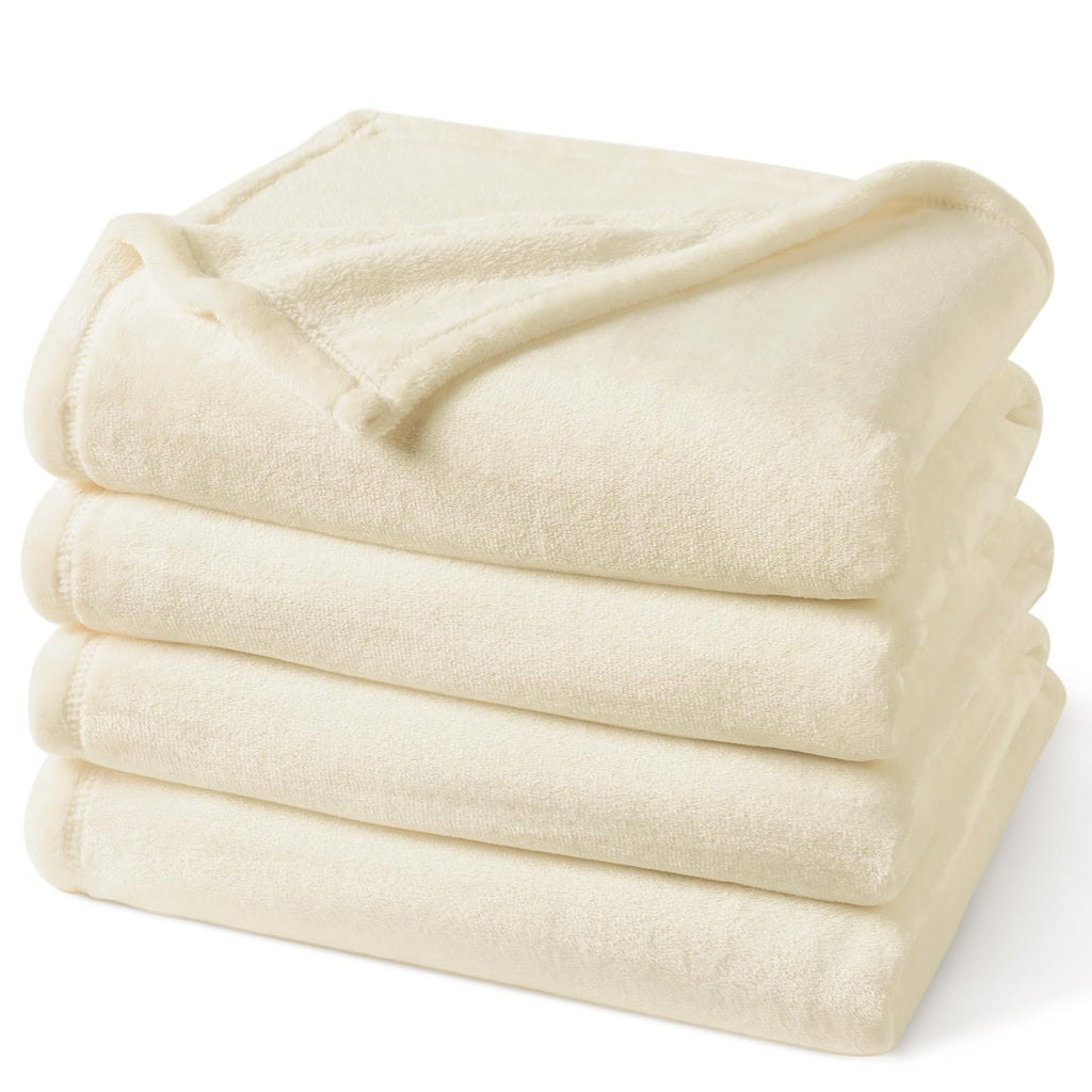 PHF Ultra Soft Fleece Blanket Twin Size, No Shed No Pilling Luxury Plush Cozy 300GSM Lightweight Blanket for Bed, Couch, Chair, Sofa Suitable for All Season, 66" x 90", Olive Green