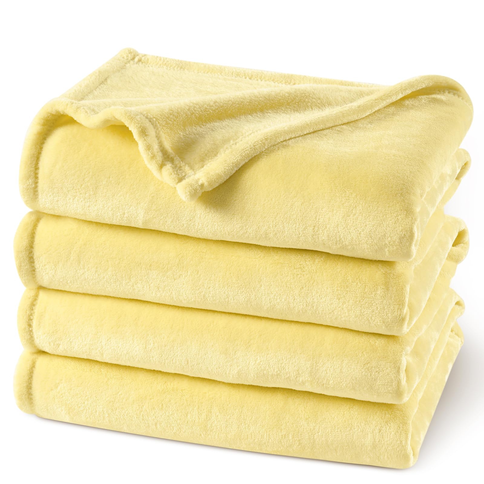 PHF Ultra Soft Fleece Blanket Twin Size, No Shed No Pilling Luxury Plush Cozy 300GSM Lightweight Blanket for Bed, Couch, Chair, Sofa Suitable for All Season, 66" x 90", Olive Green