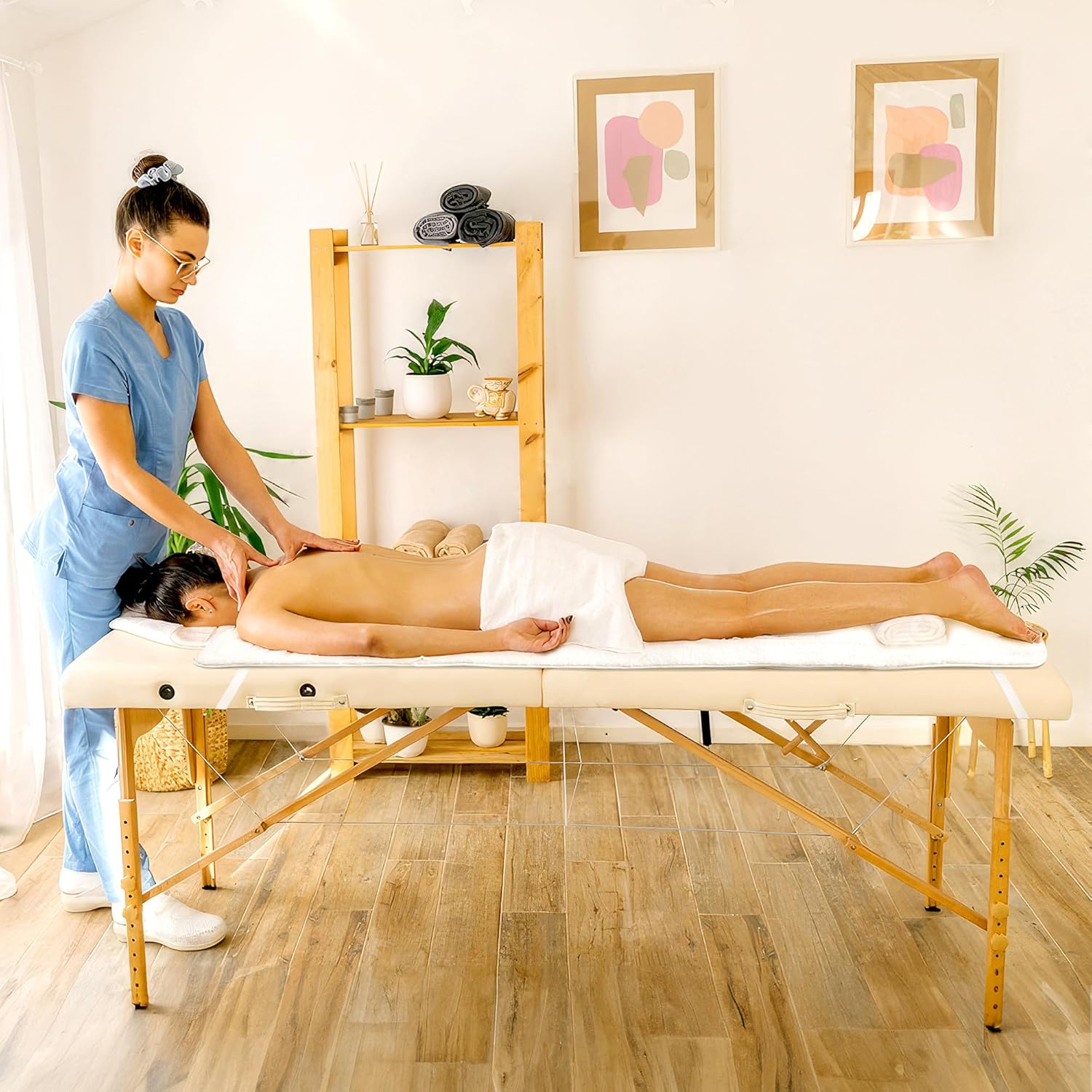 Massage Table Warmer Heating Pad Professional SPA Massage Bed Warmer with Timer, 9 Heat Settings, Overheat Protection for Massage Bed & Spa, Thickened & Soft Fleece, 30" x 71"