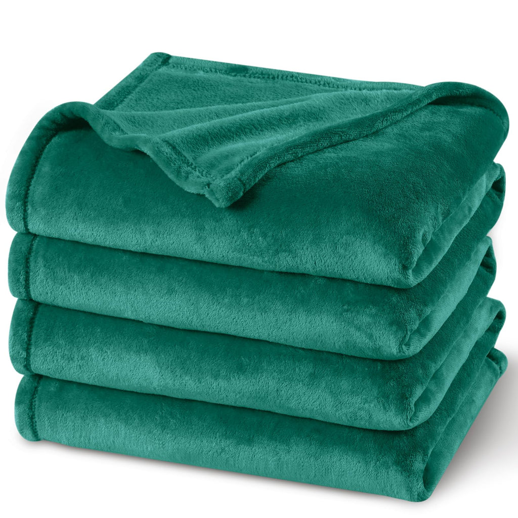 PHF Ultra Soft Fleece Blanket Twin Size, No Shed No Pilling Luxury Plush Cozy 300GSM Lightweight Blanket for Bed, Couch, Chair, Sofa Suitable for All Season, 66" x 90", Olive Green