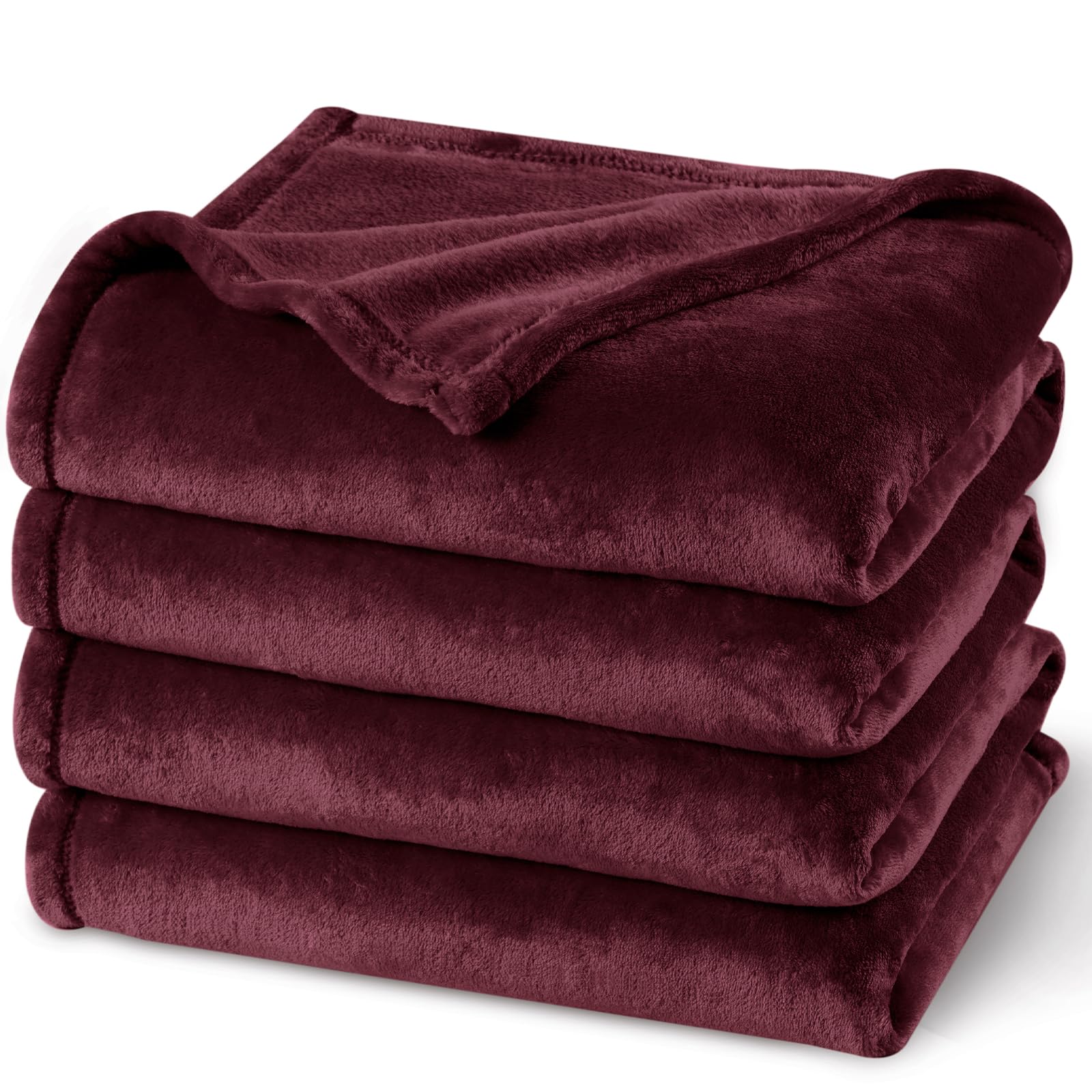 PHF Ultra Soft Fleece Blanket Twin Size, No Shed No Pilling Luxury Plush Cozy 300GSM Lightweight Blanket for Bed, Couch, Chair, Sofa Suitable for All Season, 66" x 90", Olive Green