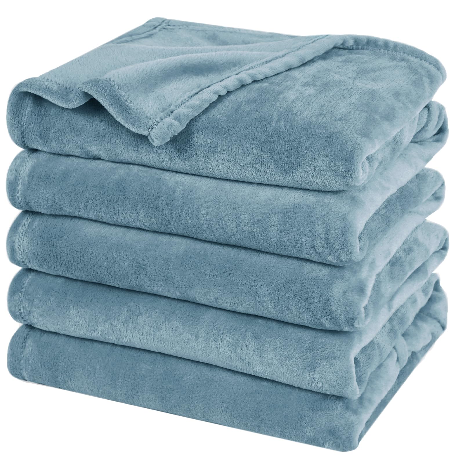 PHF Ultra Soft Fleece Blanket Twin Size, No Shed No Pilling Luxury Plush Cozy 300GSM Lightweight Blanket for Bed, Couch, Chair, Sofa Suitable for All Season, 66" x 90", Olive Green