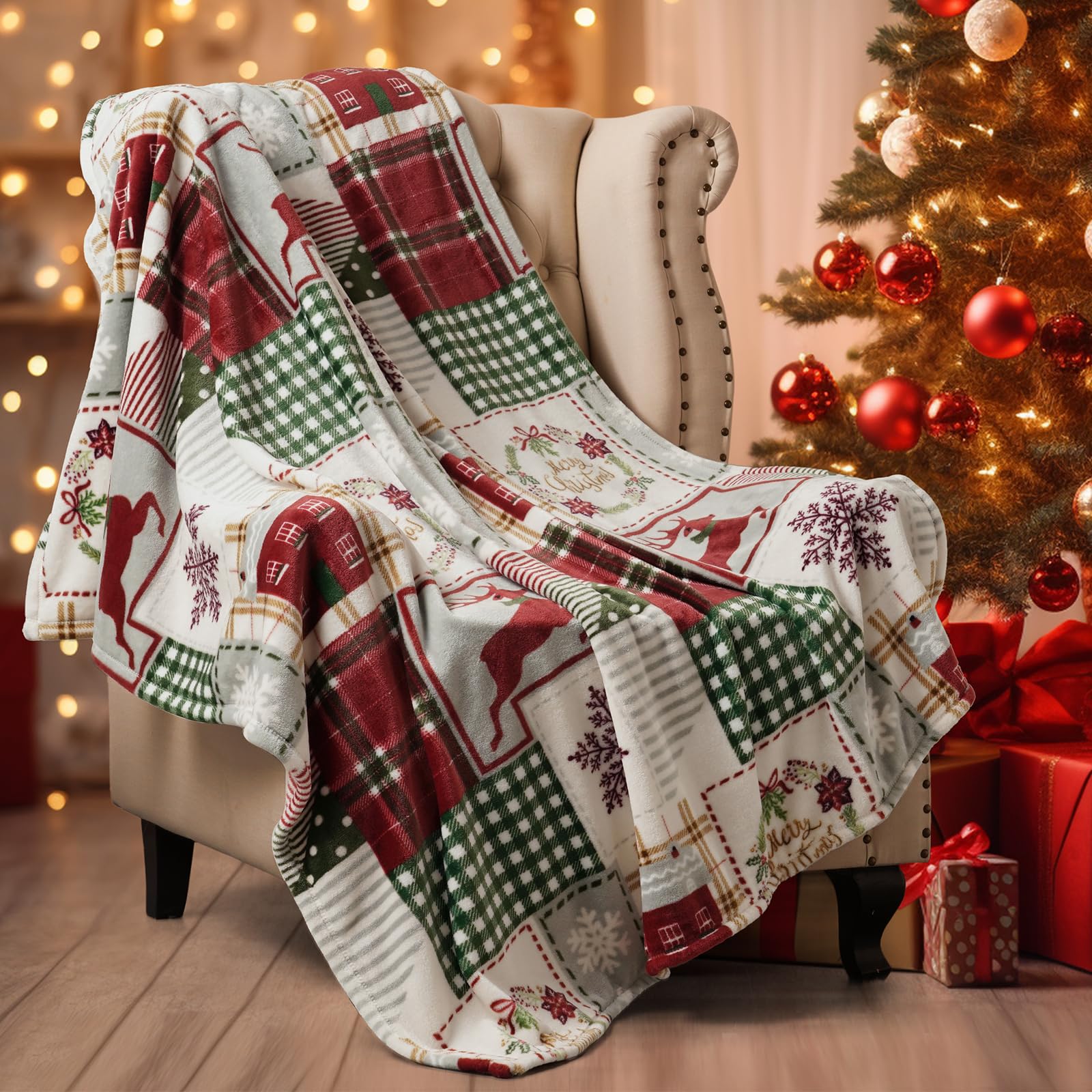 PHF Ultra Soft Fleece Blanket Twin Size, No Shed No Pilling Luxury Plush Cozy 300GSM Lightweight Blanket for Bed, Couch, Chair, Sofa Suitable for All Season, 66" x 90", Olive Green