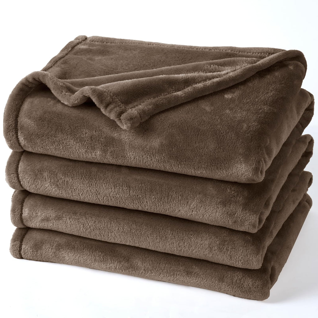 PHF Ultra Soft Fleece Blanket Twin Size, No Shed No Pilling Luxury Plush Cozy 300GSM Lightweight Blanket for Bed, Couch, Chair, Sofa Suitable for All Season, 66" x 90", Olive Green